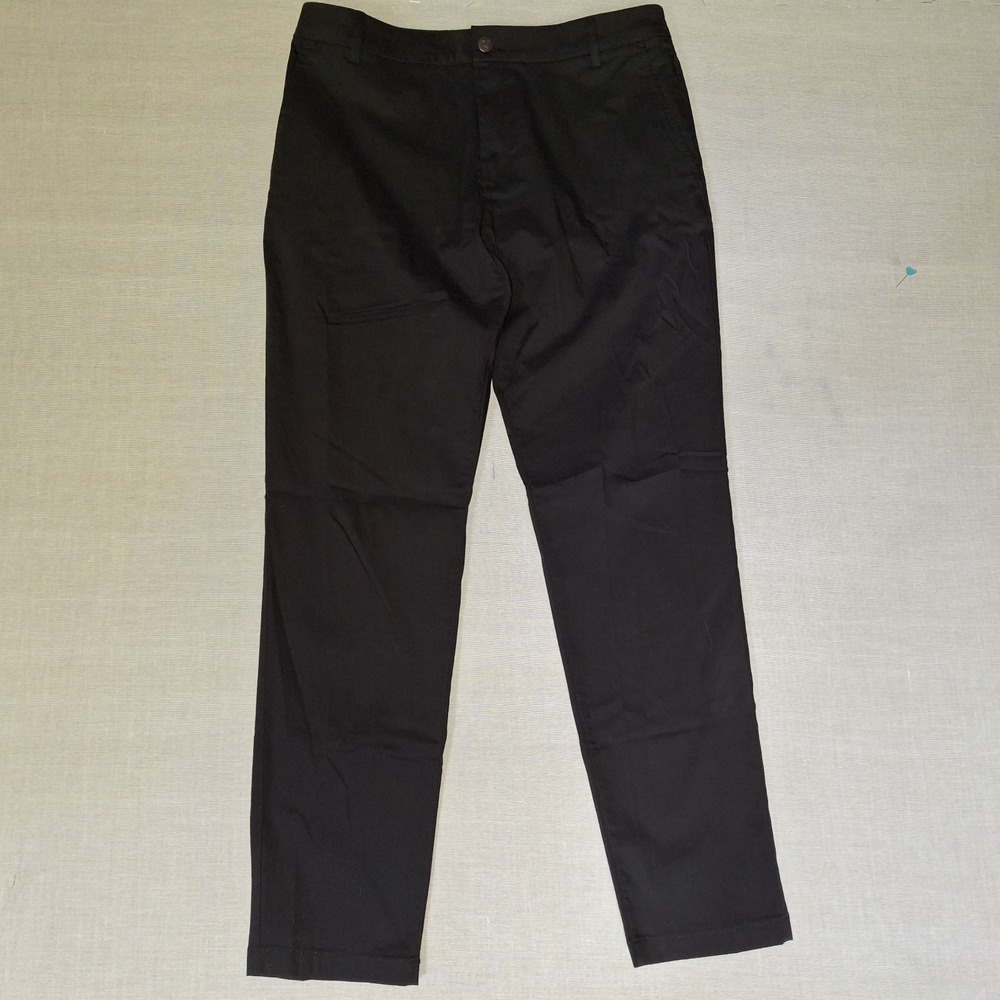 Birddogs Lined Pants Mens 32x30 Black Pink Liner Slim Fit Performance Chino
